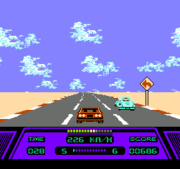 Rad Racer gameplay screenshot